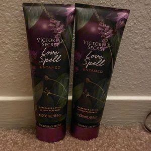 Two bottles victory secret lotion